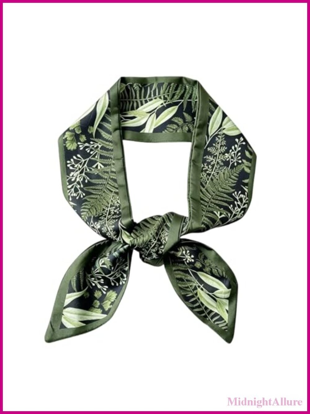 Satin Square Scarf 35x35 Silk Like Hair Neck Wrap